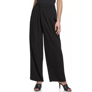 DKNY Women's Crossover Front Pleated Trousers 12